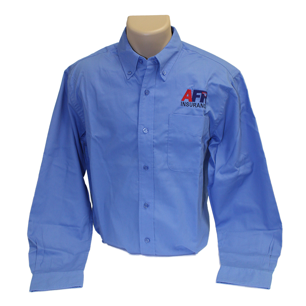 Blue Button Up Long Sleeve