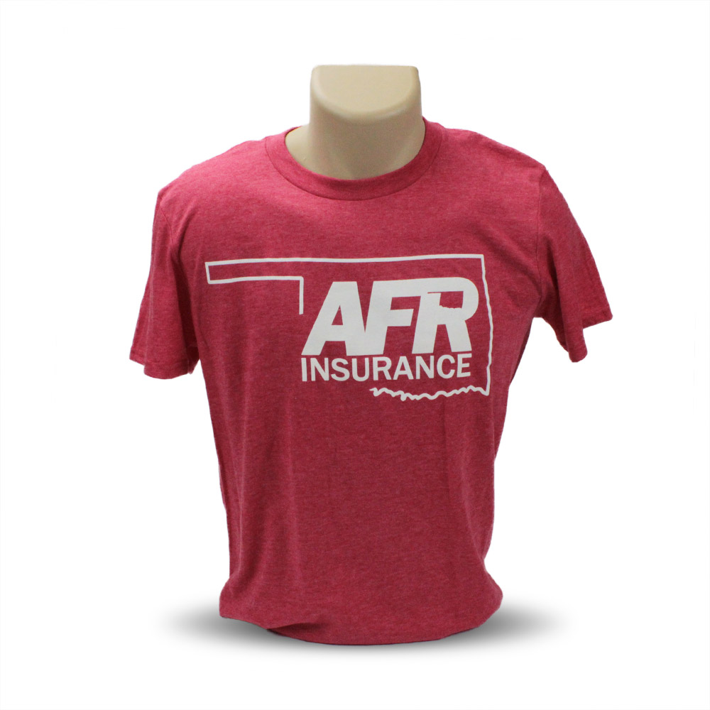 Heather Red State Logo T-Shirt